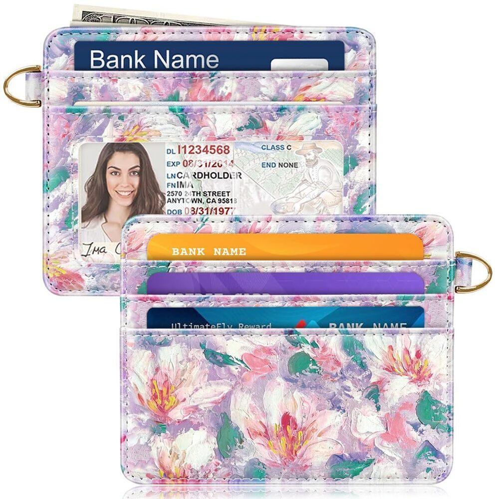 5983 Slim Minimalist Pocket Credit Card Holder Wallet RFID Blocking
